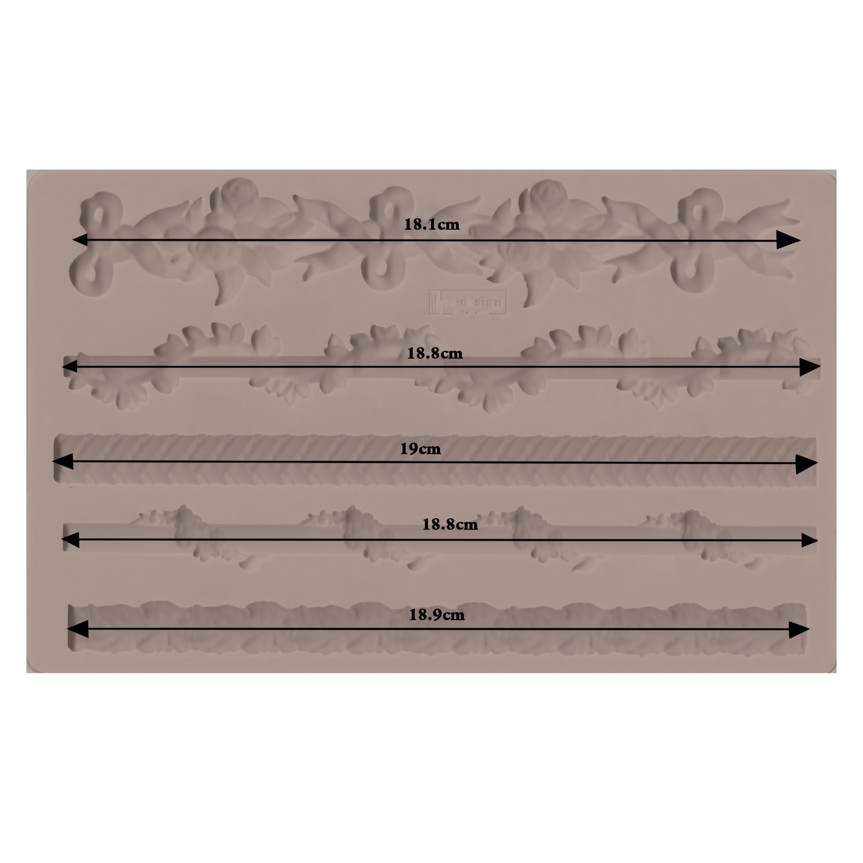 Redesign Decor Moulds® – Sicilian Borders – 5″ x 8″, 8mm thickness Copyright #VA0002319332