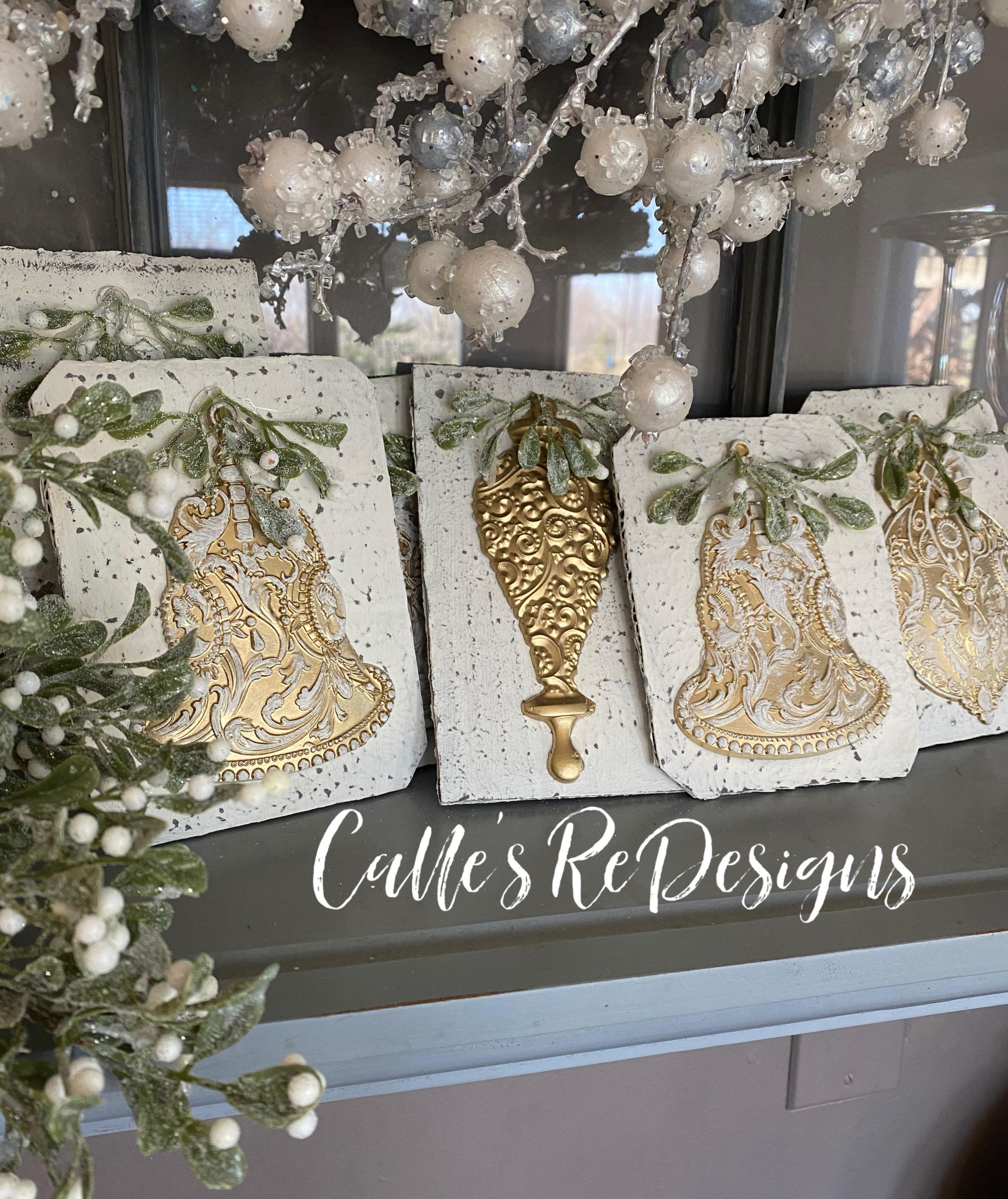 Redesign Decor Moulds® – Silver Bells – 5″x8″, 8mm thickness Copyright #VA0002330073