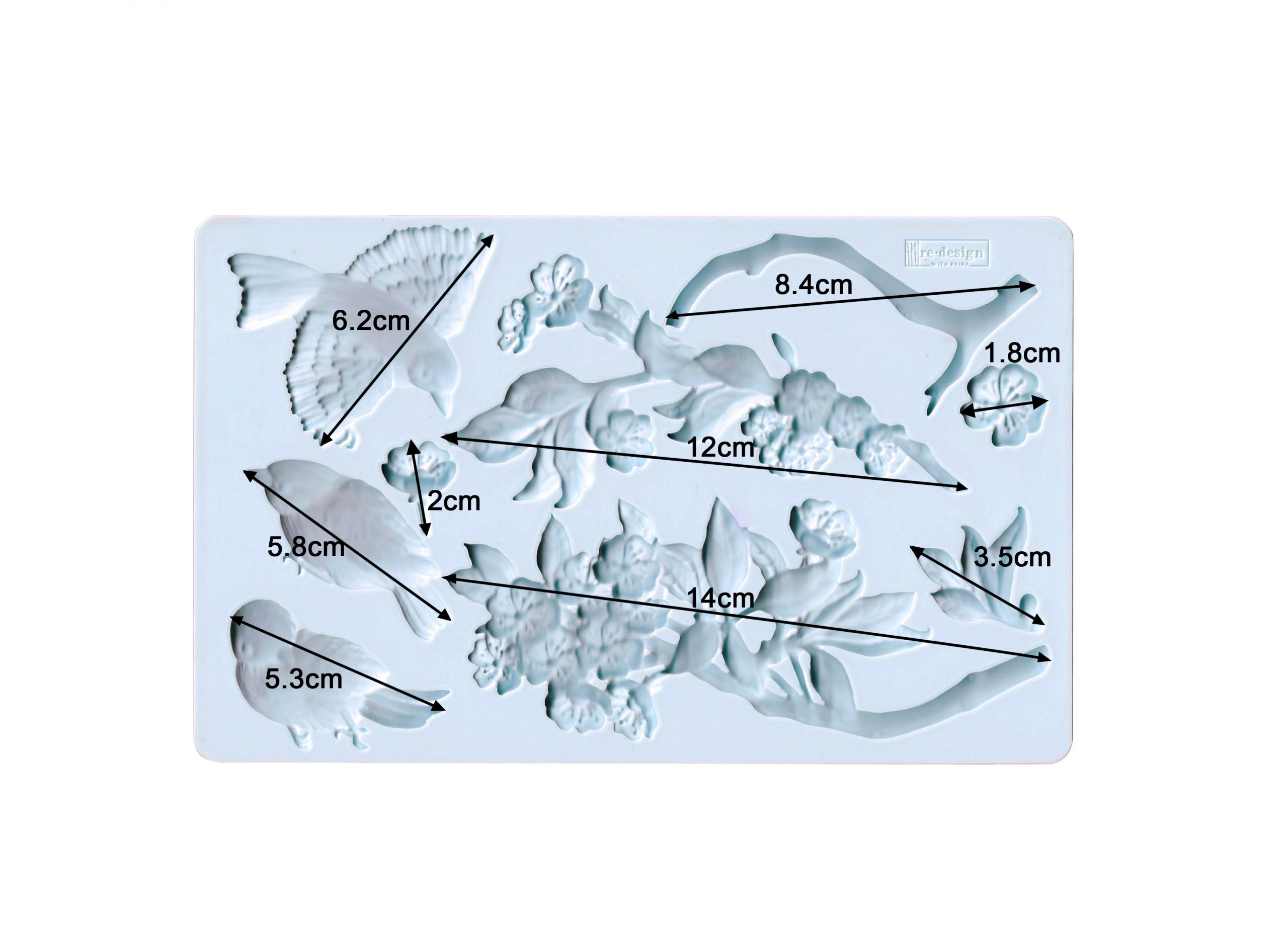 Redesign Decor Moulds® – Aviary – 5″x8″, 8mm thickness Copyright #VA0002314166