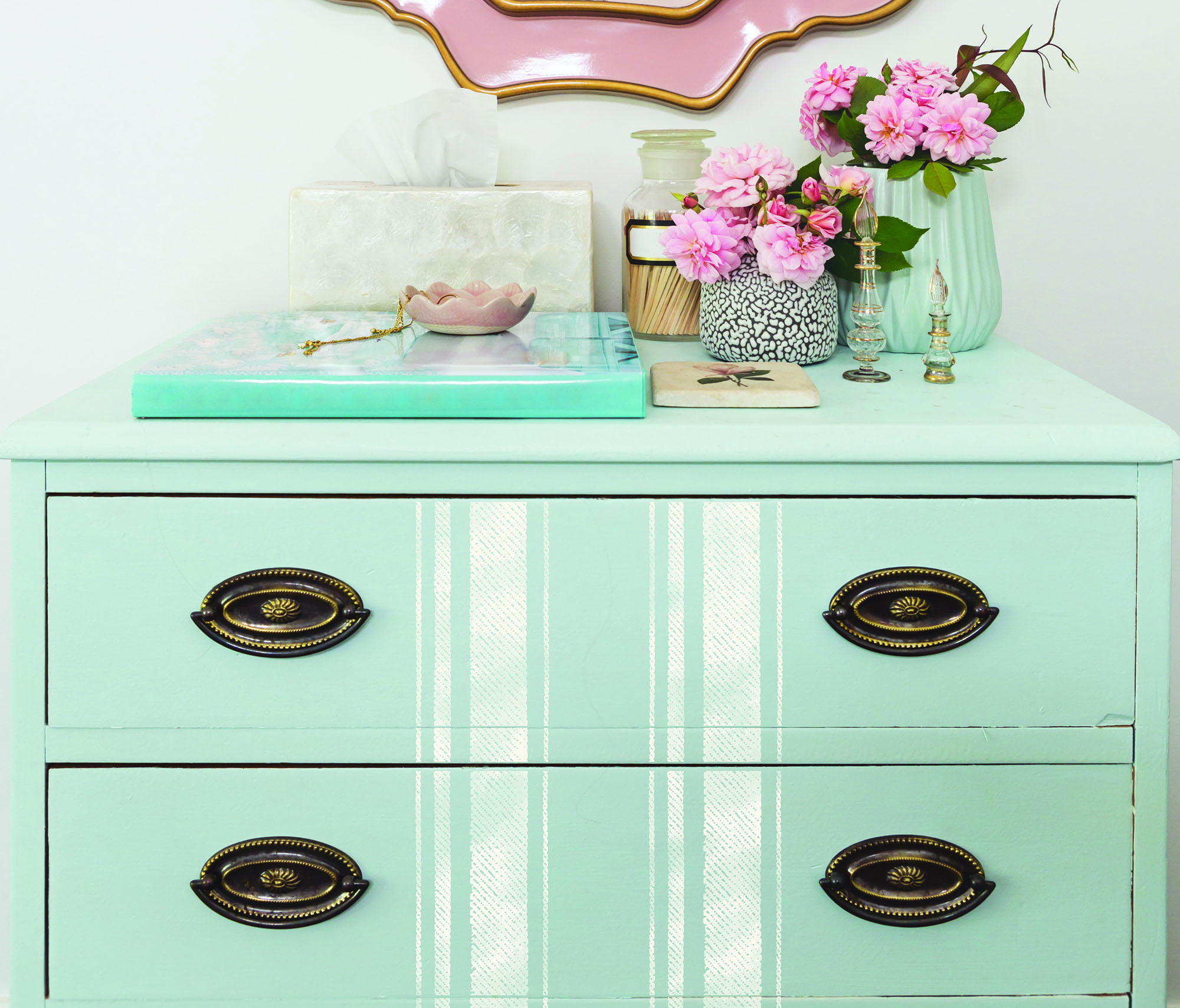 CLEARLY-ALIGNED DÉCOR STAMPS – Stripes – 12×12 clear cling