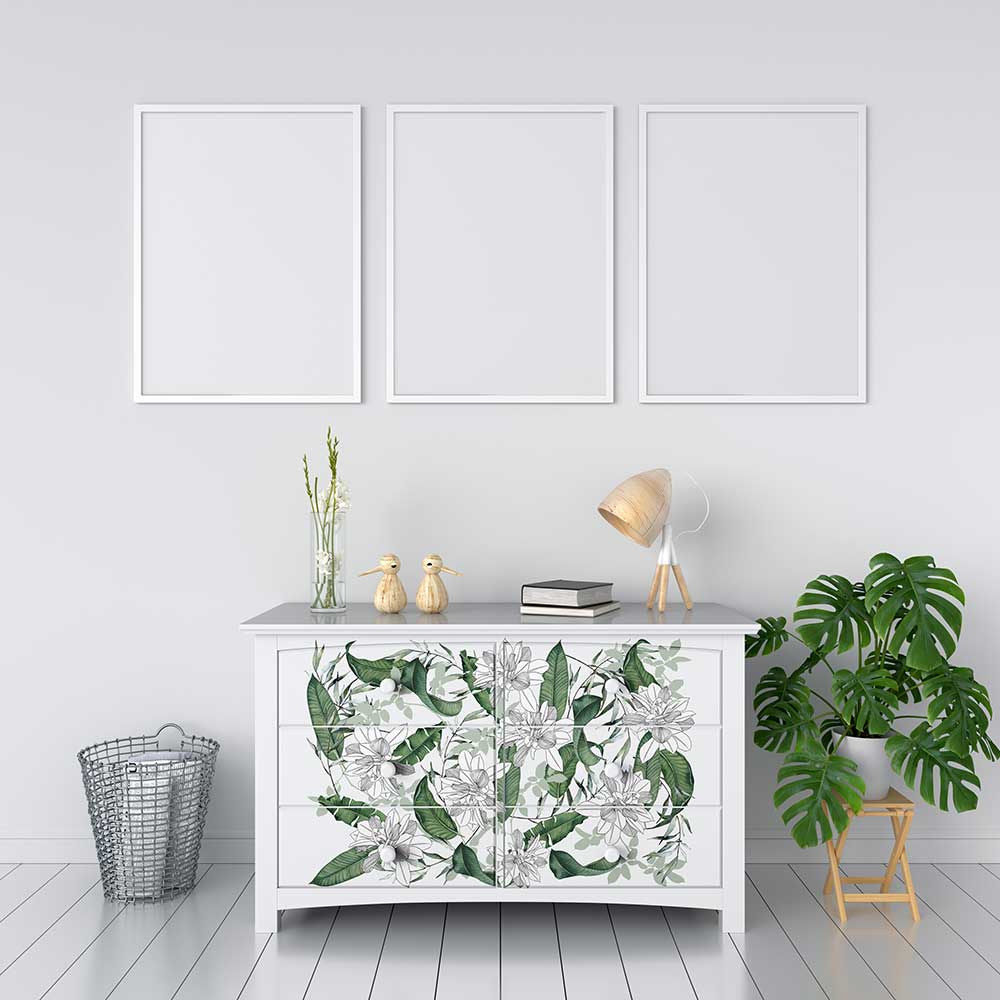 Decor Transfers® – Peaceful Garden – total sheet size 24″x35″, cut into 2 sheets