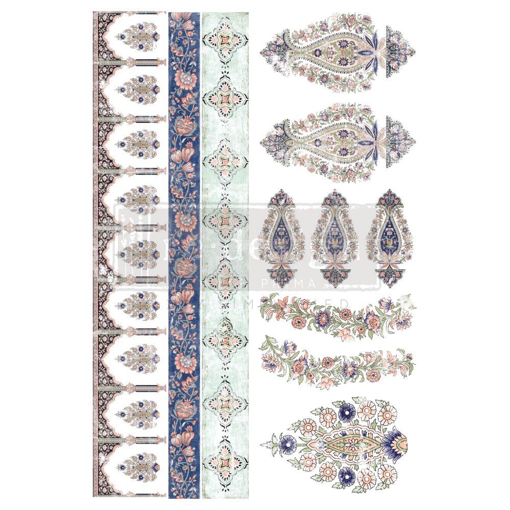 Decor Transfers® – Elegant Accents – total sheet size 24″x35″, cut into 2 sheets