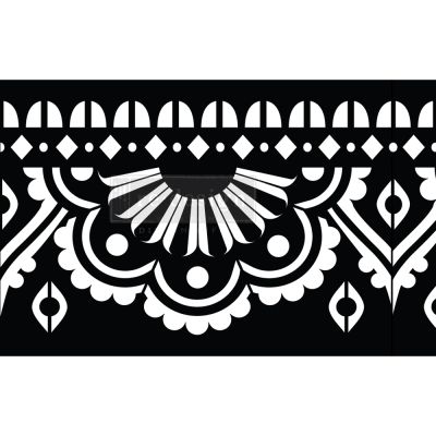 Stick & Style – Mendhi Border – 1 roll, 7″ x 3yds (6″ design)