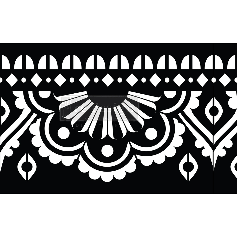Stick & Style – Mendhi Border – 1 roll, 7″ x 3yds (6″ design)