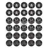 Redesign Knob Transfer - French Noir  8.5"X10.5" Sheet size