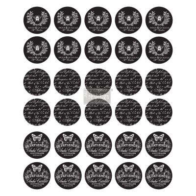 Redesign Knob Transfer – Cursive Letters 8.5″X10.5″ Sheet size