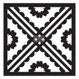 Redesign Paver Stencil 11.5"x11.5"- Carmela