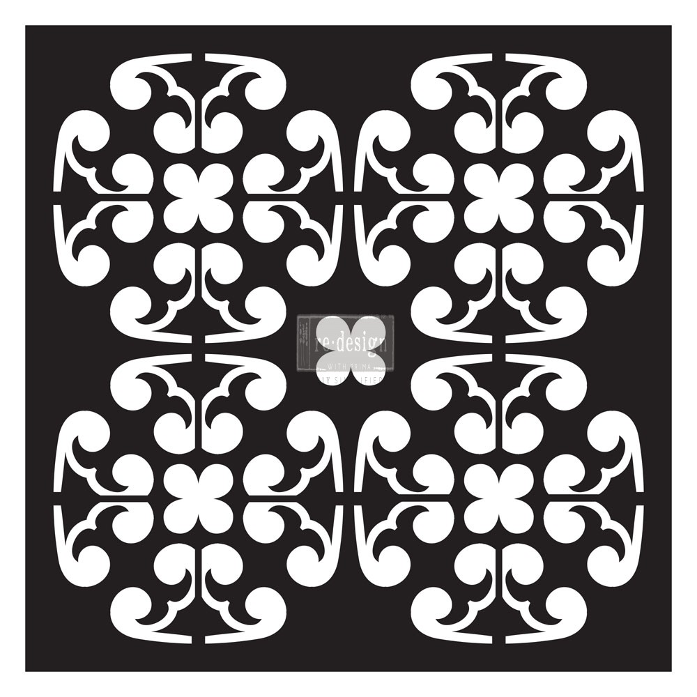 Redesign Paver Stencil 11.5"x11.5"- Greta