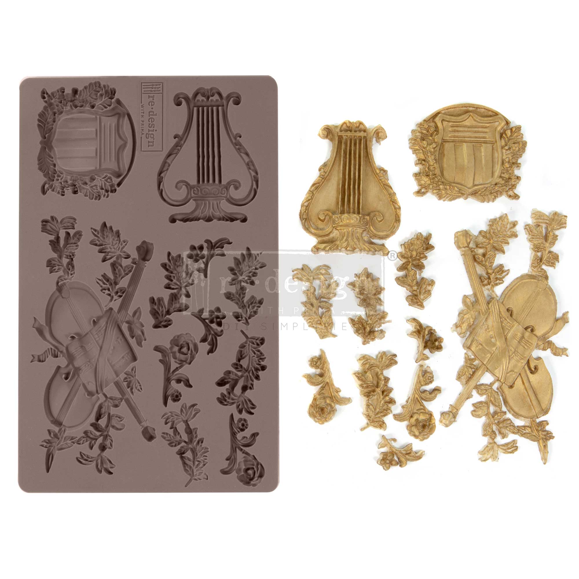 Redesign With Prima Décor Moulds® – Musical Journey 5″x 8″x8 mm Thickness Copyright #VA0002326762