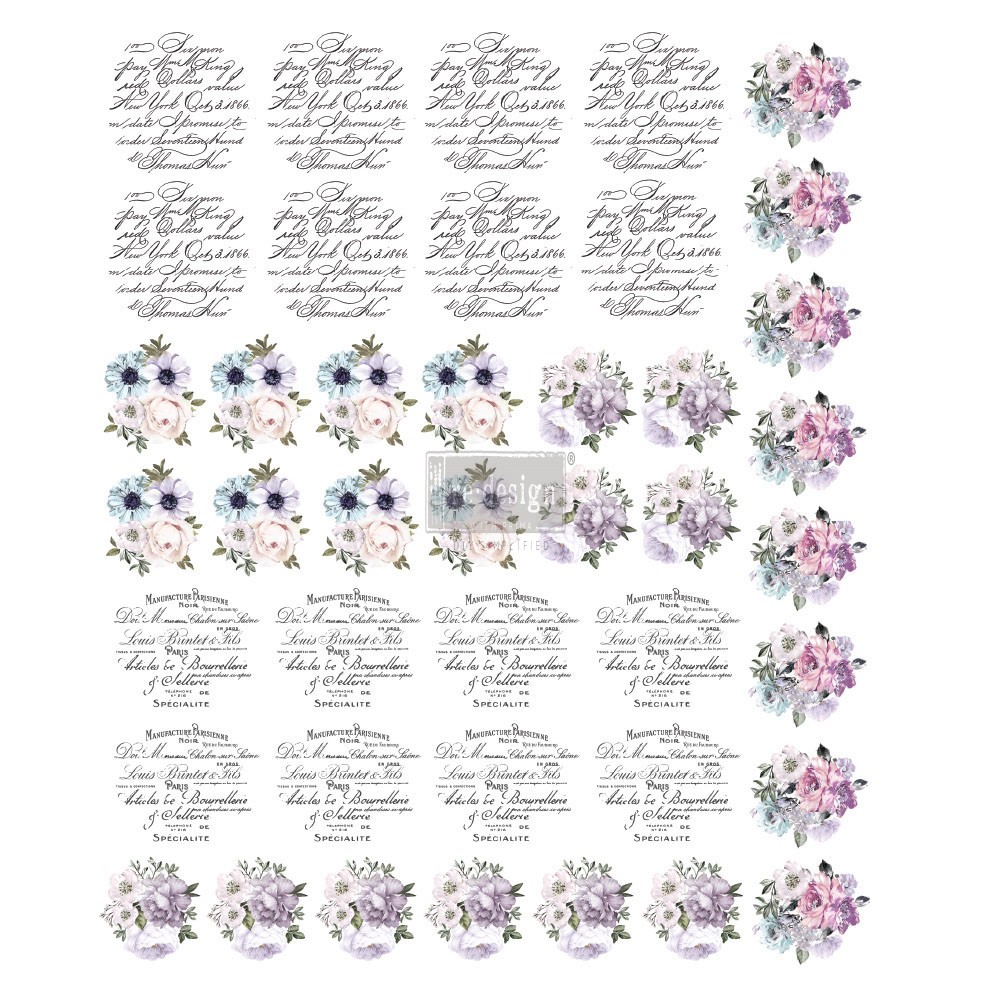 Redesign Knob Transfer - Spring Meadow  8.5"X10.5" Sheet size