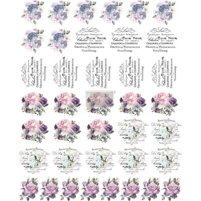 Redesign Knob Transfer – Paris Cottage 8.5″X10.5″ Sheet size