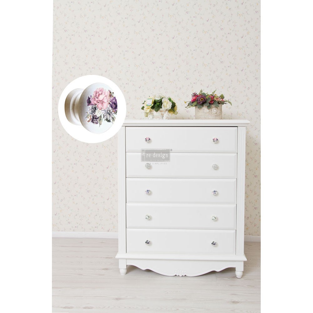 Redesign Knob Transfer – Paris Cottage 8.5″X10.5″ Sheet size