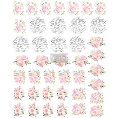Redesign Knob Transfer-May Flowers, Mixed