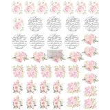 Redesign Knob Transfer - May Flowers  8.5"X10.5" Sheet size