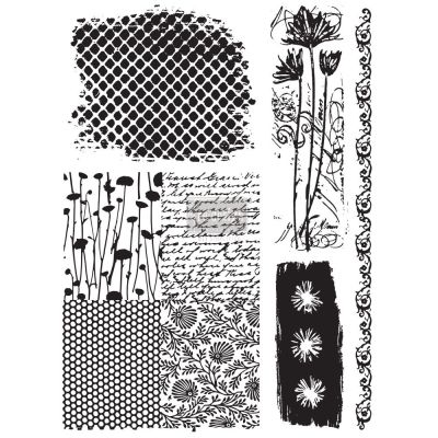 Redesign Adhesive Transfer – Nature & Scripts 18″x24″