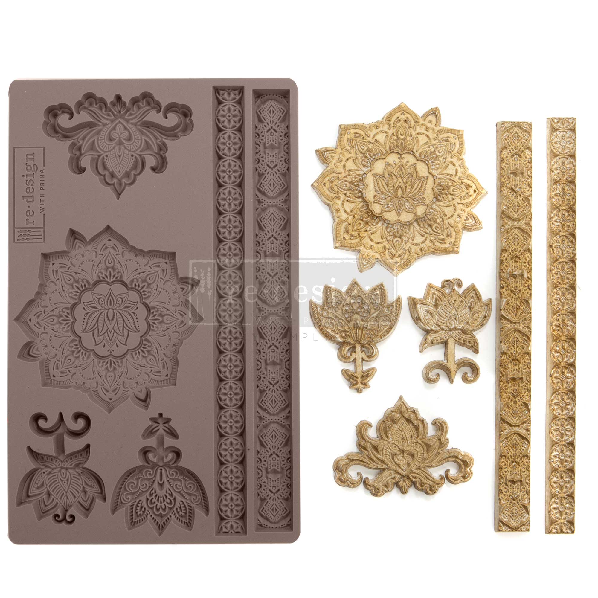 Redesign Décor Moulds® -Agadir Patterns 5″x 8″ 8 mm thickness Copyright #VA0002330854