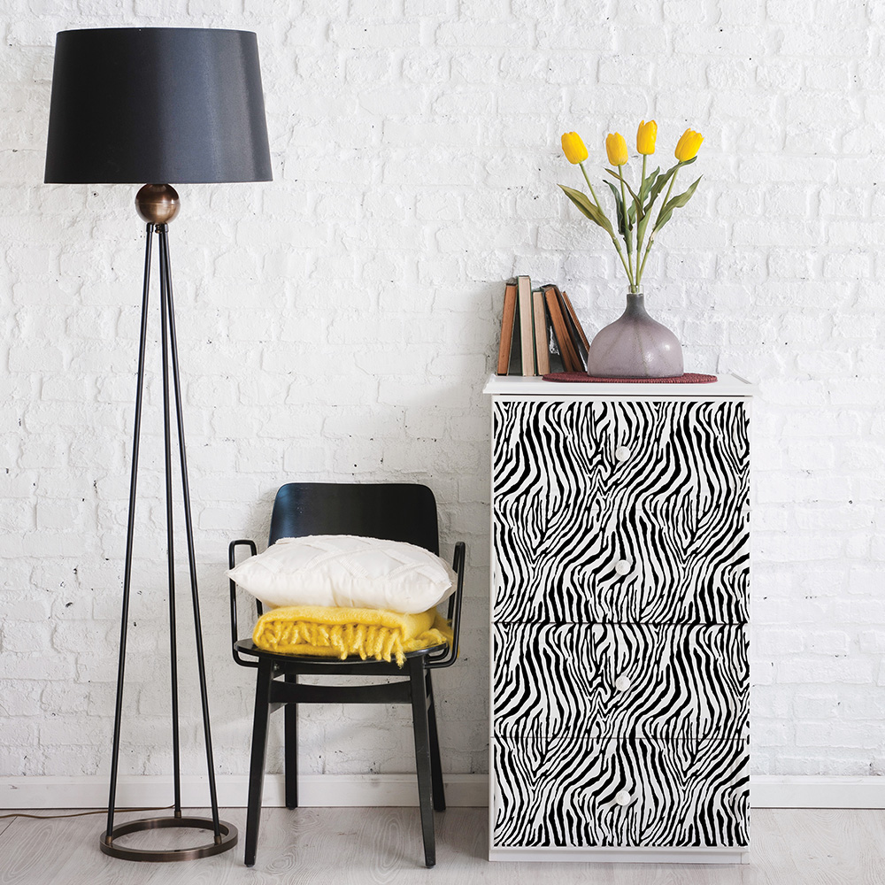 Redesign Decor Transfers® – Zebra design size 24″ X 32″