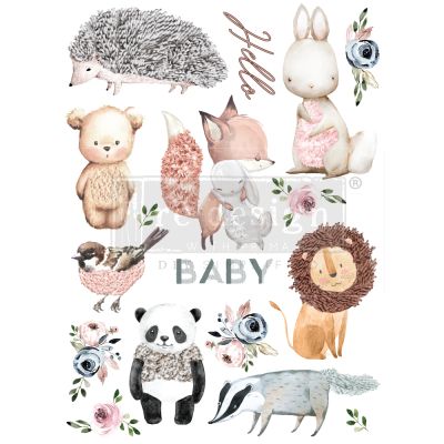 Redesign Decor Transfers® – Hello Baby design size 22″x30″