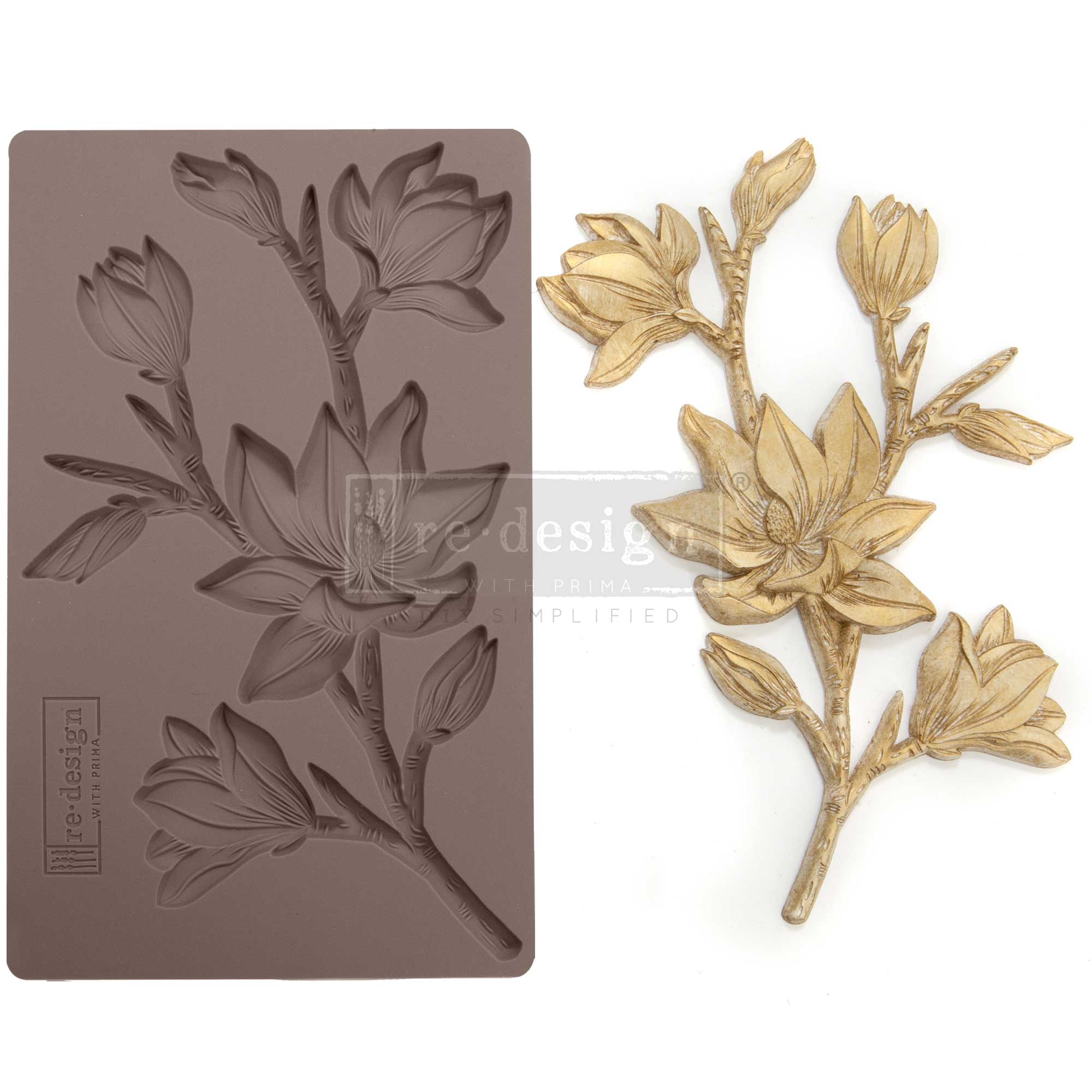 Redesign Décor Moulds®- Forest Flora 5″x 8″ 8 mm thickness Copyright #VA0002314616