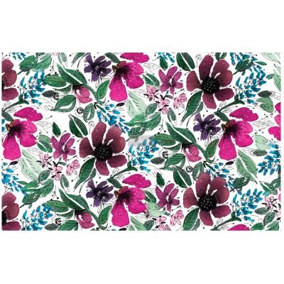 Découpage Décor Tissue Paper – Watercolor Flora – 2 sheets (19″ x 30″)