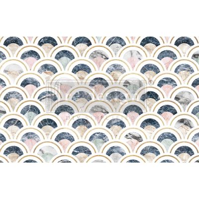 Decoupage Decor Tissue Paper – Marbled Scales – 1 sheet, 19″x30″