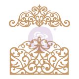 Chipboard Diecut - Flourish Gate -  2 pcs