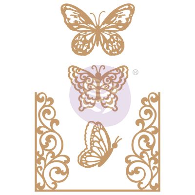 Chipboard Diecut – Butterfly Flight – 4 pcs, 1.8-4.6