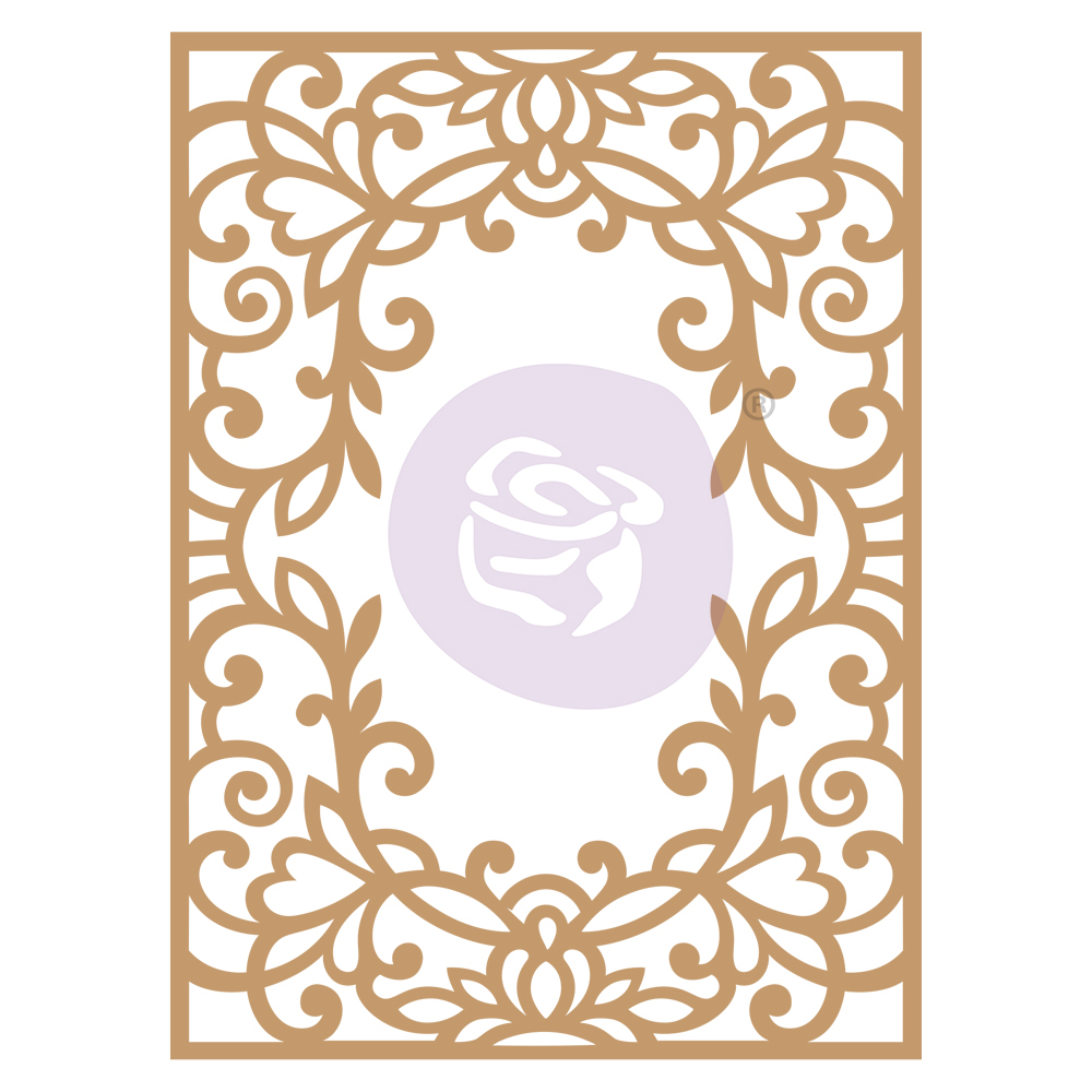 Chipboard Diecut - Vine Frame -  1 pc