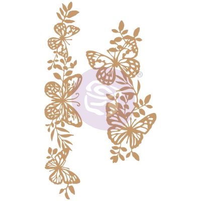 Chipboard Diecut – Butterfly Borders – 2 pcs, 5.5-7.6