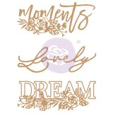 Chipboard Diecut - Words to Live By II -  3 pcs