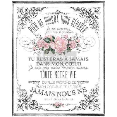 Redesign Decor Transfers® – My Heart – total sheet size 24″x35″, cut into 3 sheets