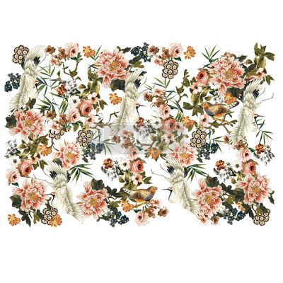 Redesign Decor Transfers® – Elegance & Flowers – total sheet size 48″x35″, cut into 6 sheets