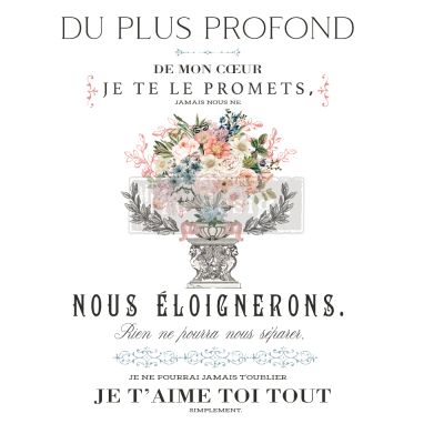 Redesign Decor Transfers® – Royal Bouquet – Total sheet size 24″x35″, cut into 3 sheets