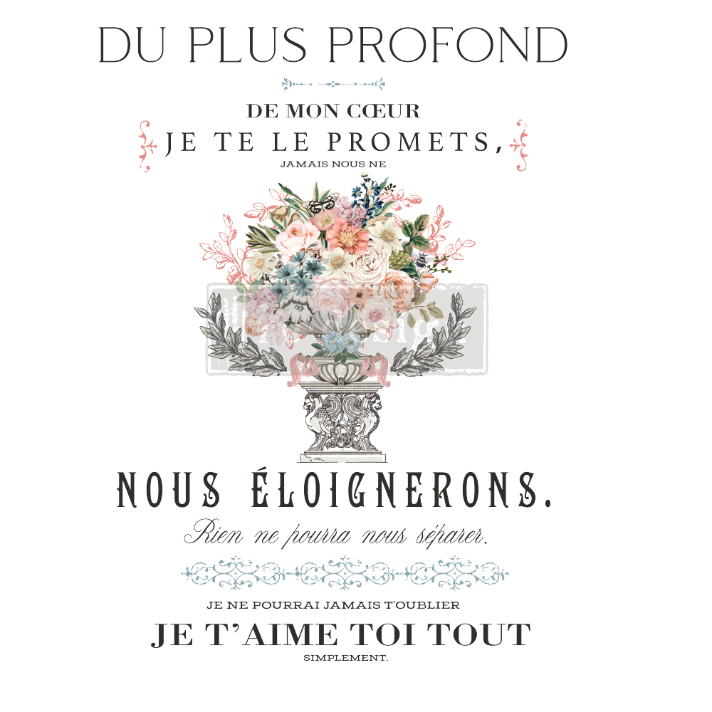 Redesign Decor Transfers® - Royal Bouquet - Total sheet size 24"x35"