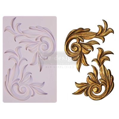 Redesign Decor Moulds® – Antique Scrolls – 8″x5″, 8mm thickness Copyright #VA0002326270