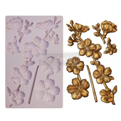 Redesign Decor Moulds® – Botanical Blossoms – 8″x5″, 8mm thickness Copyright #VA0002326269