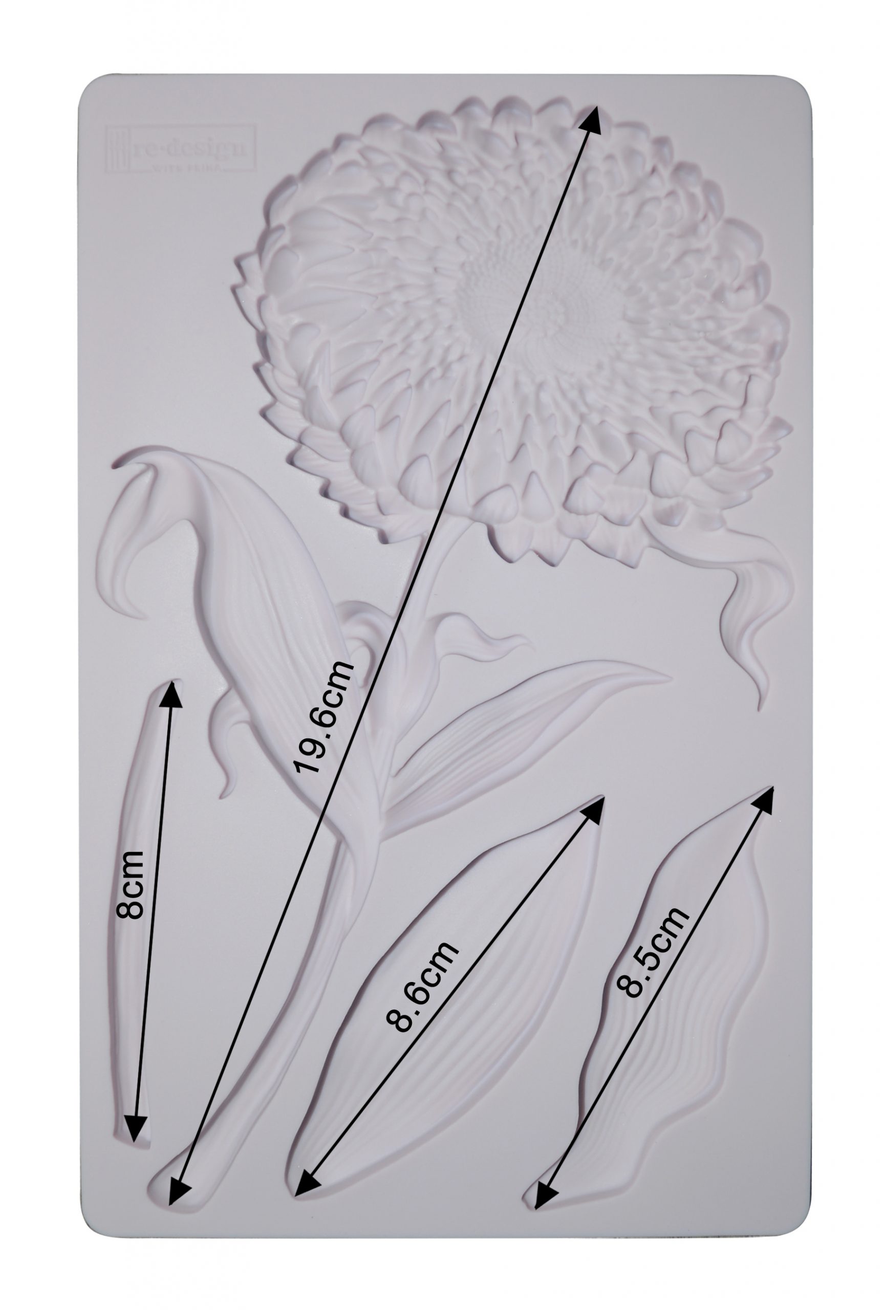 Redesign Decor Moulds® – Grandeur Flora – 8″x5″, 8mm thickness Copyright #VA0002330074
