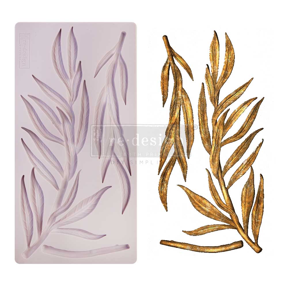 Redesign Decor Moulds® – Simple Greenery – 5″x10″, 8mm thickness Copyright #VA0002326260
