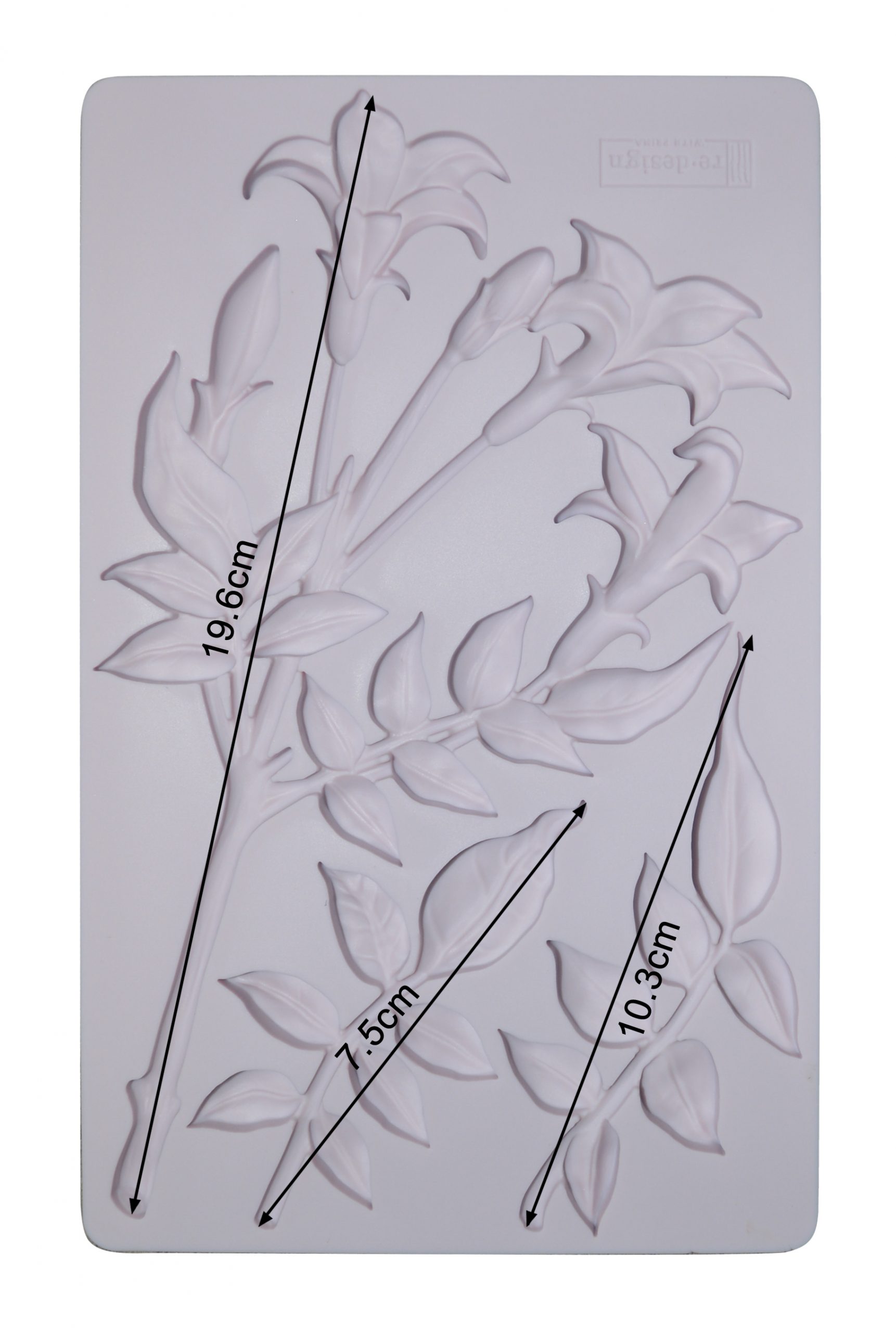 Redesign Decor Moulds® – Lily Flowers – 8″x5″, 8mm thickness Copyright #VA0002314255