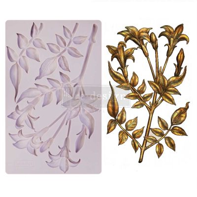 Redesign Decor Moulds® – Lily Flowers – 8″x5″, 8mm thickness Copyright #VA0002314255