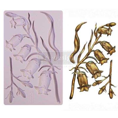 Redesign Decor Moulds® – Sweet Bellflower – 8″x5″, 8mm thickness Copyright #VA0002330071
