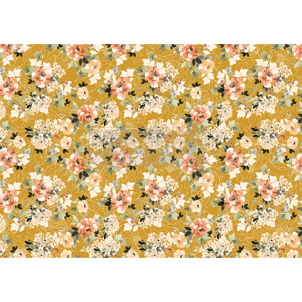 Redesign Decor Rice Paper - Fleurette dress - 11.5" x 16.25"