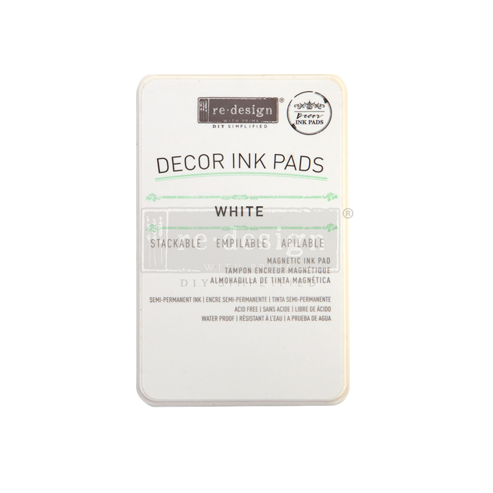 Redesign Decor Ink Pad - White - magnetic ink pad