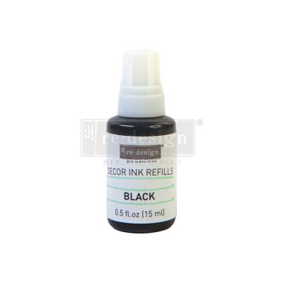 Redesign Decor Ink Refill – Black – 0.5 oz refill