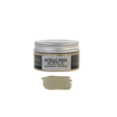 Redesign Acrylic Paint Metallic Sheen – Brushed Champagne – 1 jar, 100 ml (3.4 fl oz)