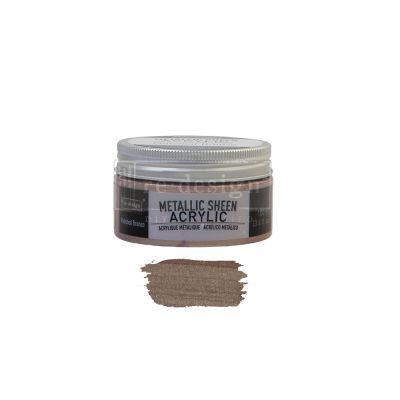 Redesign Acrylic Paint Metallic Sheen – Polished Bronze – 1 jar, 100 ml (3.4 fl oz)