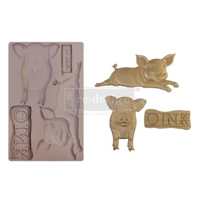 Redesign Decor Moulds® – Farm Friends – 1 pc, 5″x8″, 8mm thickness Copyright #VA0002330235