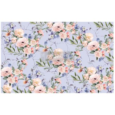Redesign Decoupage Décor Tissue Paper – Lavender Fleur – 1 sheet, 19″x30″