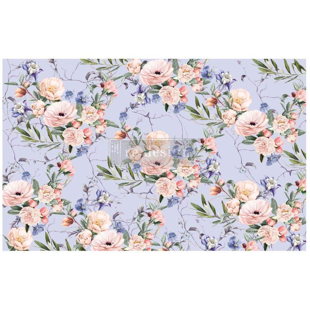 Redesign Decoupage Décor Tissue Paper - Lavender Fleur - 1 sheet