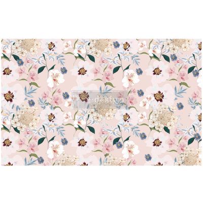 Redesign Decoupage Décor Tissue Paper – Blush Floral – 1 sheet, 19″x30″